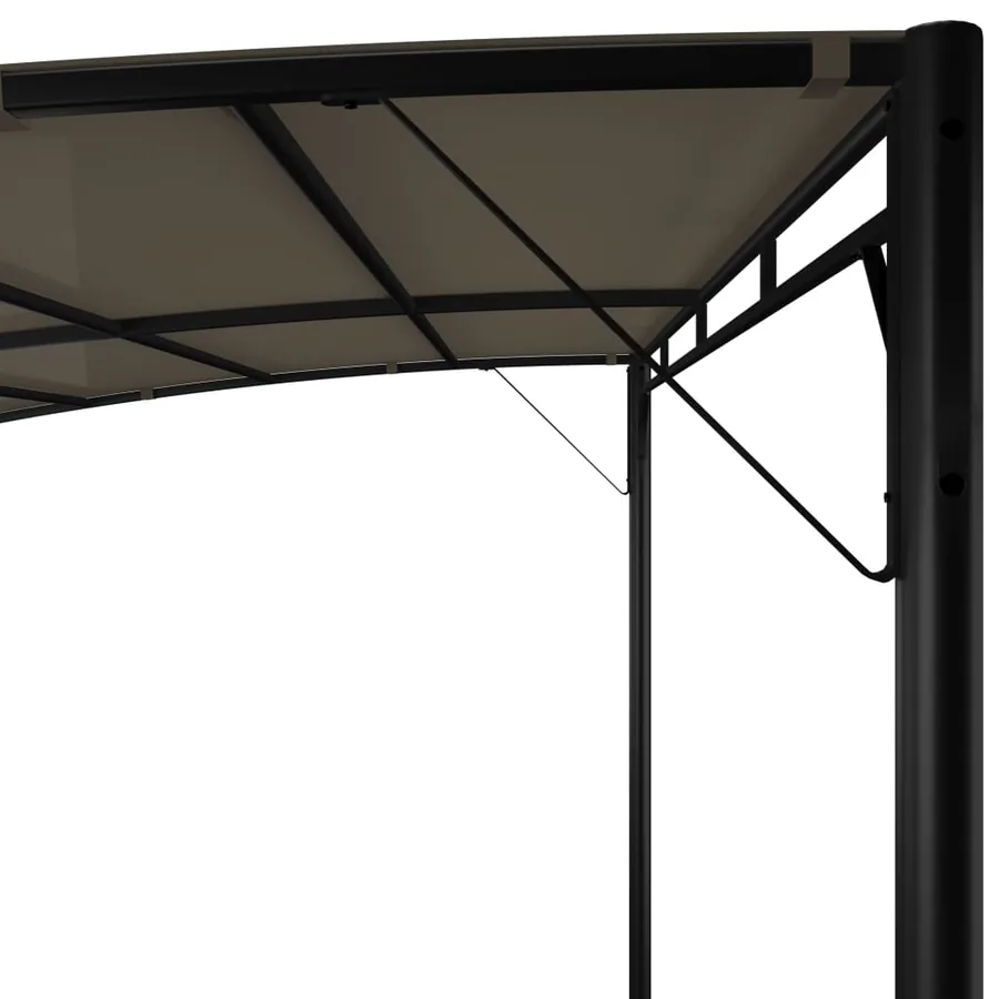 Auvents parasols 3 x 3 x 2,55 m Taupe - 5