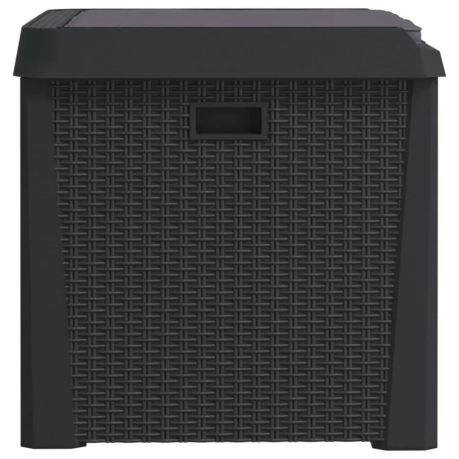 Boîte de rangement jardin coussin de siège anthracite 125 L PP - 7
