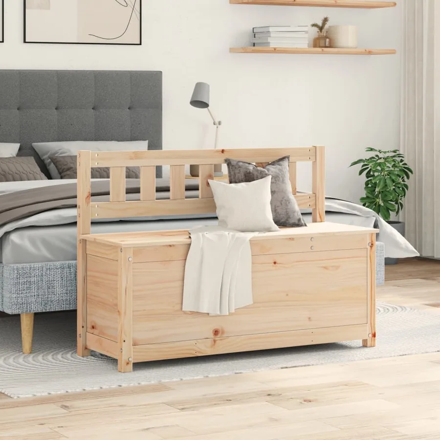 Banc 110x41x76,5 cm Bois de pin massif - 3