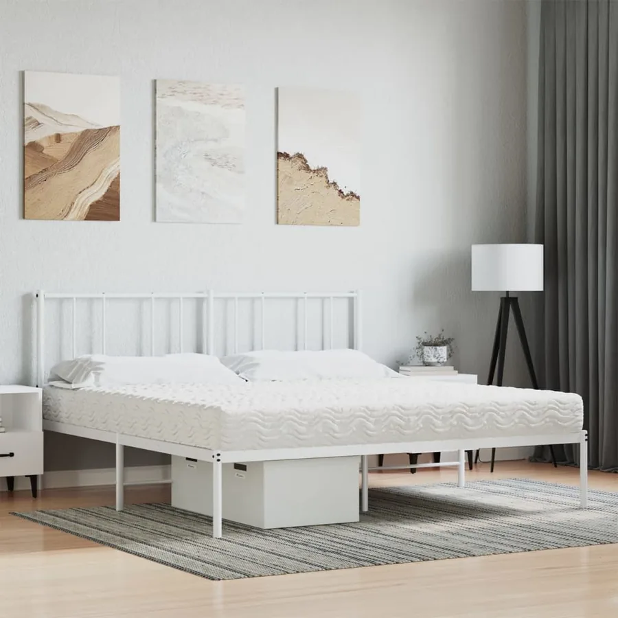 Matelas en mousse blanc 180x200 cm dureté H2 H3 - 2