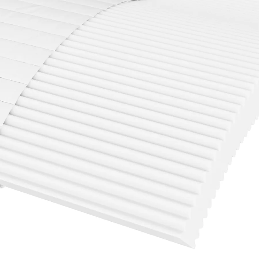 Matelas en mousse blanc 180x200 cm dureté H2 H3 - 5