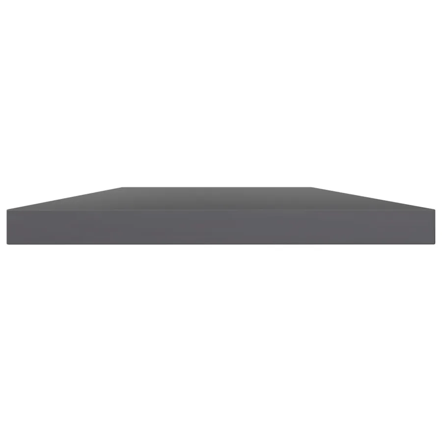 Panneaux bibliothèque 8pcs Gris brillant 40x20x1,5cm Aggloméré - 3
