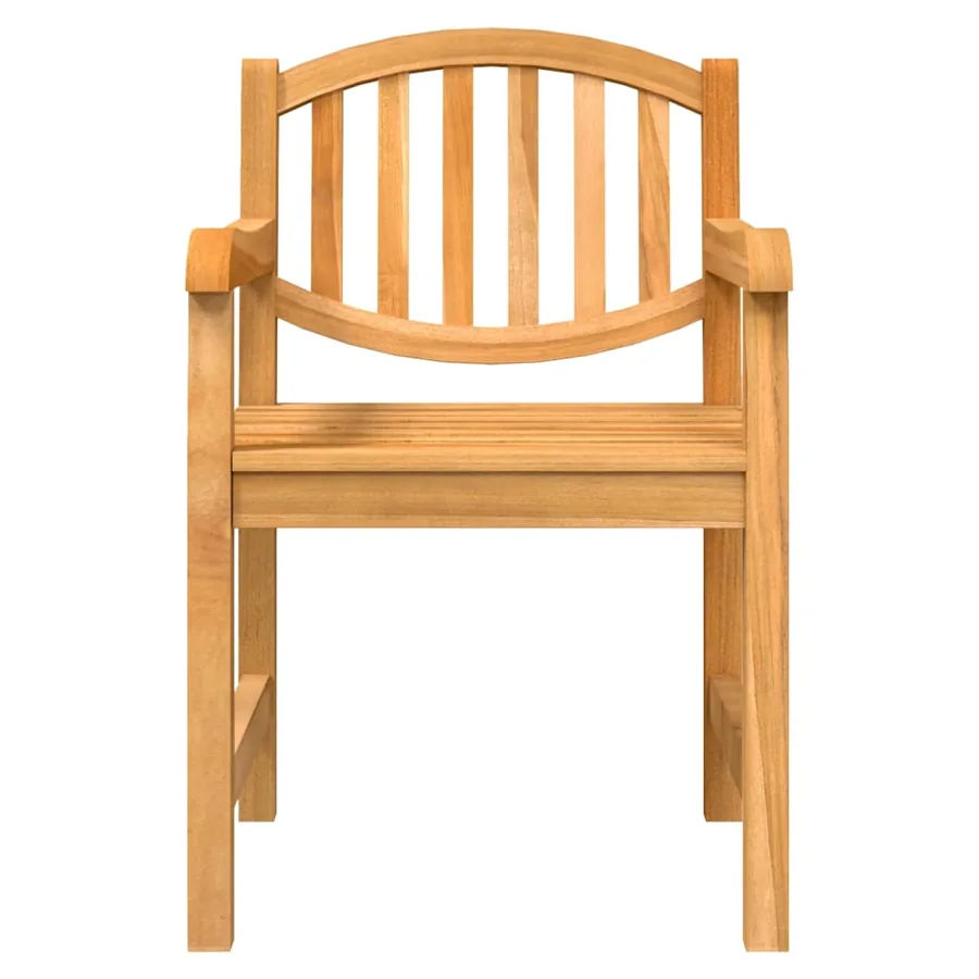 Chaises de jardin lot de 4 58x59x88 cm bois de teck solide - 4
