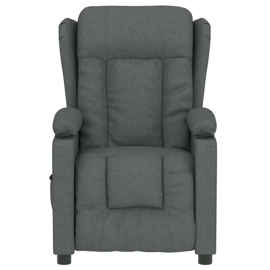 Fauteuil électrique de massage Gris foncé Tissu - 4