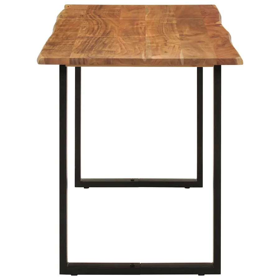 Table de salle à manger 140x70x76 cm Bois d'acacia solide - 3