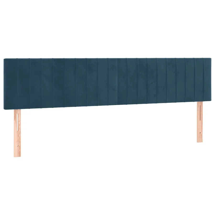 Têtes de lit Bleu foncé 160 x 5 x 78/88 cm Velours - 2