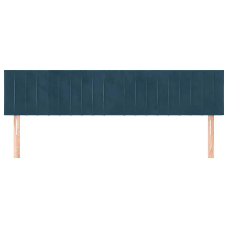 Têtes de lit Bleu foncé 160 x 5 x 78/88 cm Velours - 3