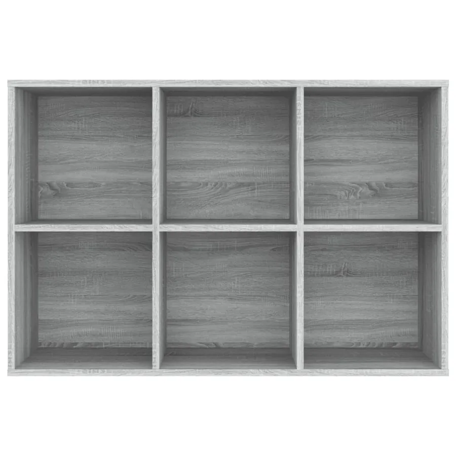 Bibliothèque/Buffet Sonoma gris 66x30x98 cm Bois d'ingénierie - 10