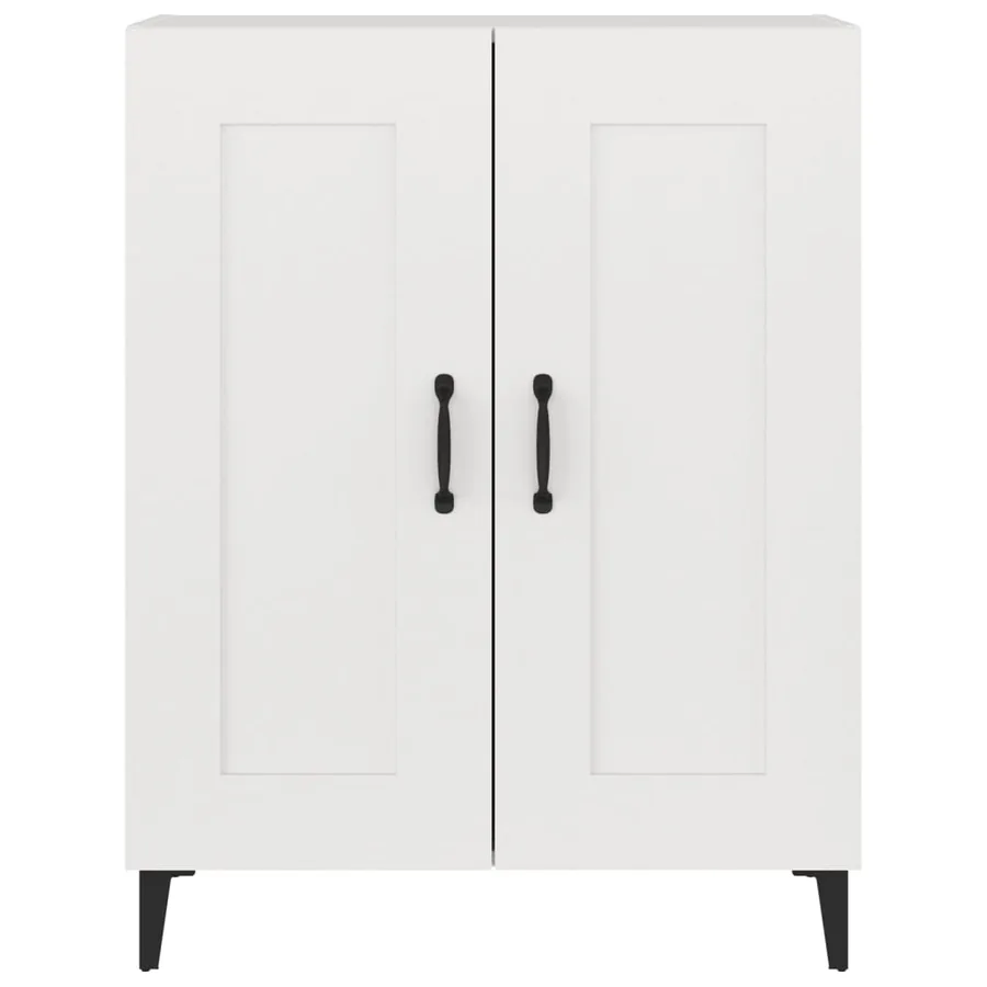 Buffet Blanc 69,5x34x90 cm Bois d'ingénierie - 6