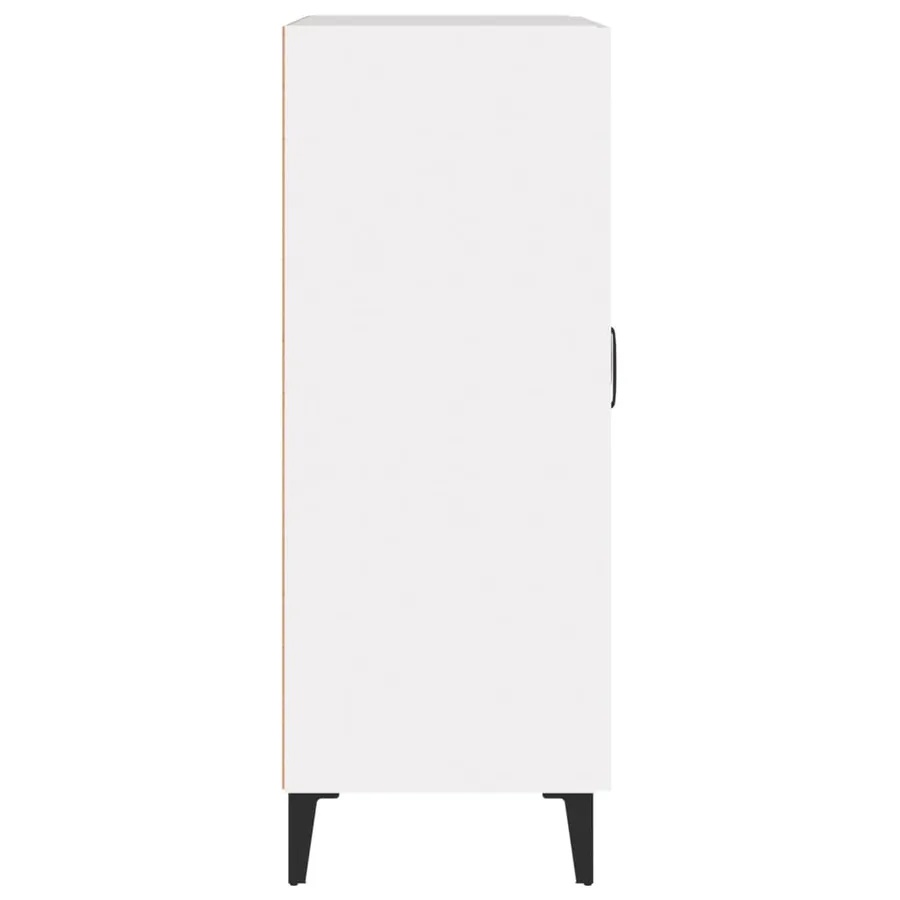Buffet Blanc 69,5x34x90 cm Bois d'ingénierie - 8