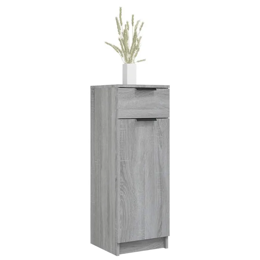 Armoire de bain Sonoma gris 32x34x90 cm Bois d'ingénierie - 4