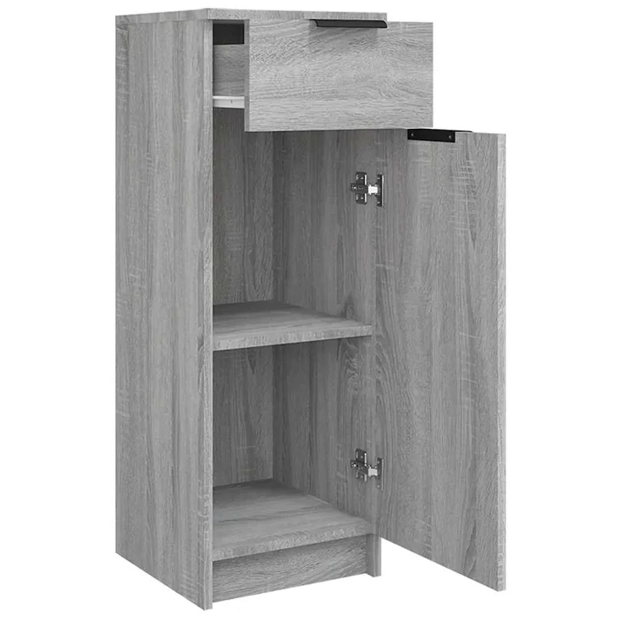Armoire de bain Sonoma gris 32x34x90 cm Bois d'ingénierie - 8