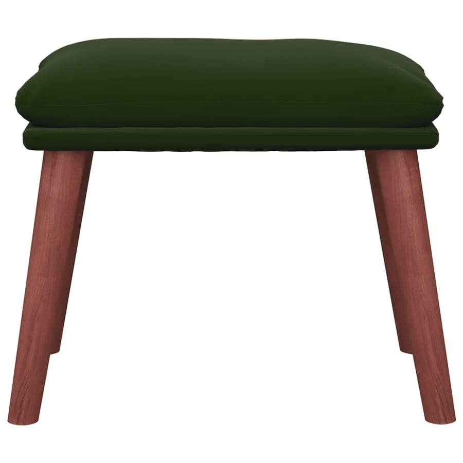 Repose-pied Vert foncé 45x29,5x35 cm Velours - 3