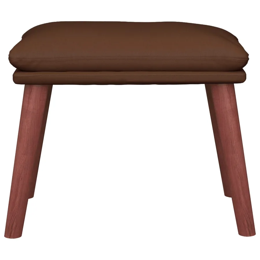 Repose-pied Marron 45x29,5x35 cm Similicuir - 3