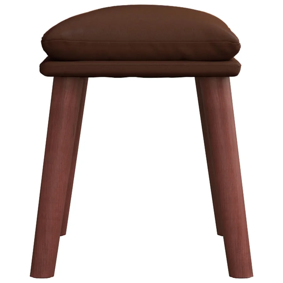 Repose-pied Marron 45x29,5x35 cm Similicuir - 4