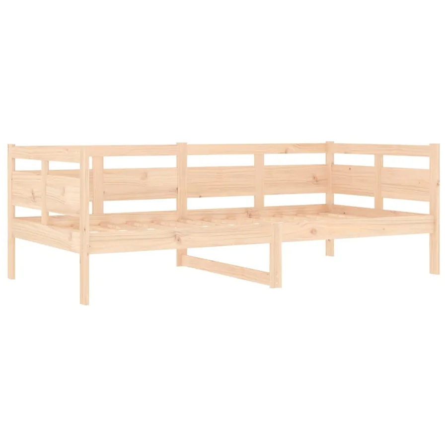 Lit de jour sans matelas bois de pin massif 90x190 cm - 4