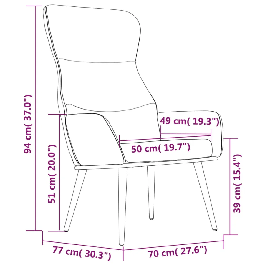 Chaise de relaxation avec tabouret Jaune moutarde Tissu - 11
