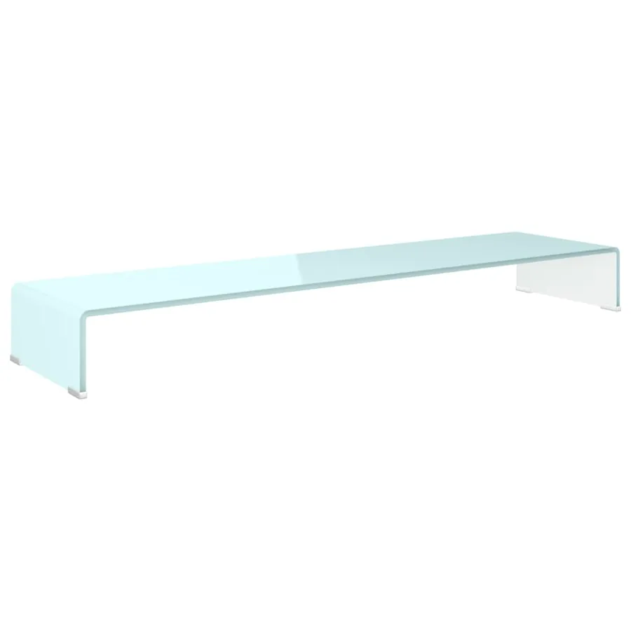 Meuble TV/Support pour moniteur 120x30x13 cm verre vert - 2