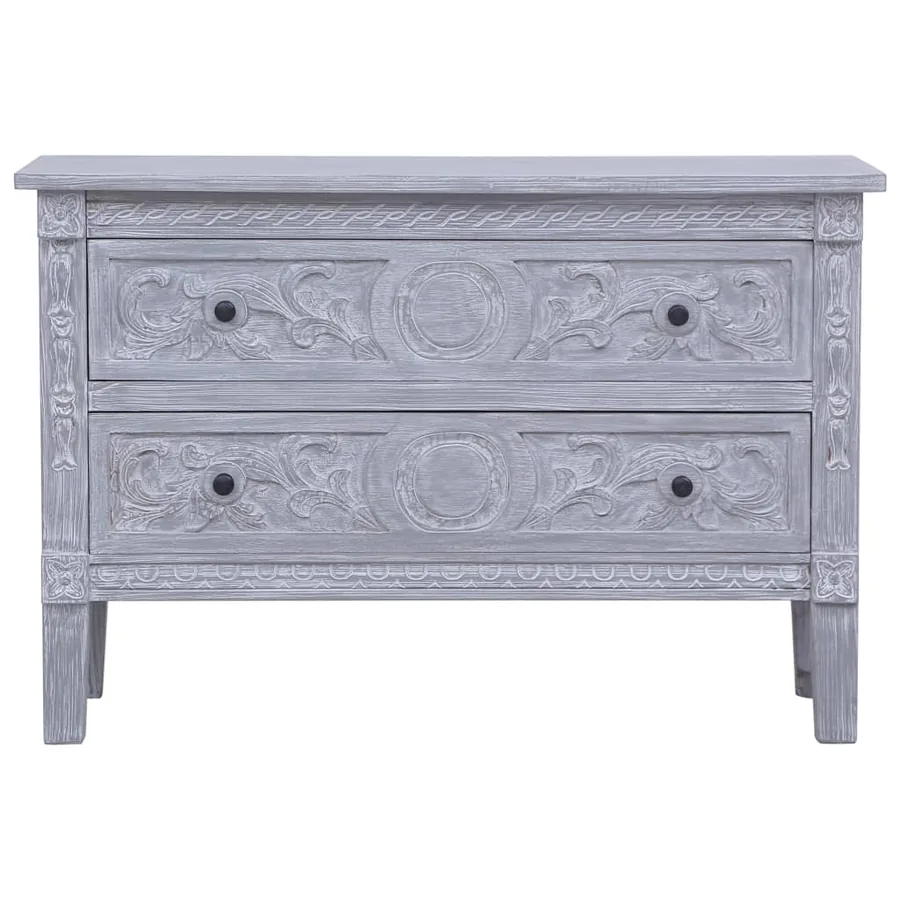 Buffet avec 2 tiroirs 90x30x60 cm Bois d'acajou massif - 3