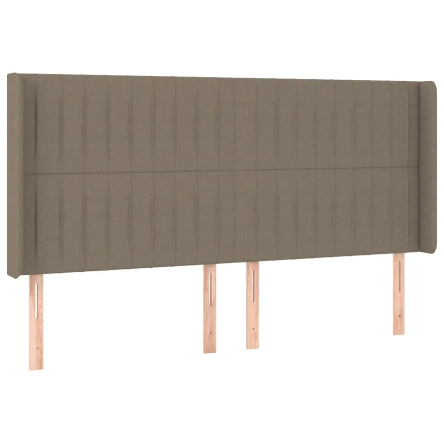 Tête de lit à LED Taupe 183x16x118/128 cm Tissu - 3