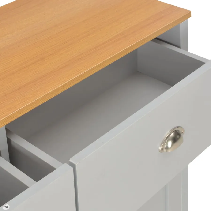 Buffet Gris 112x35x81 cm - 6
