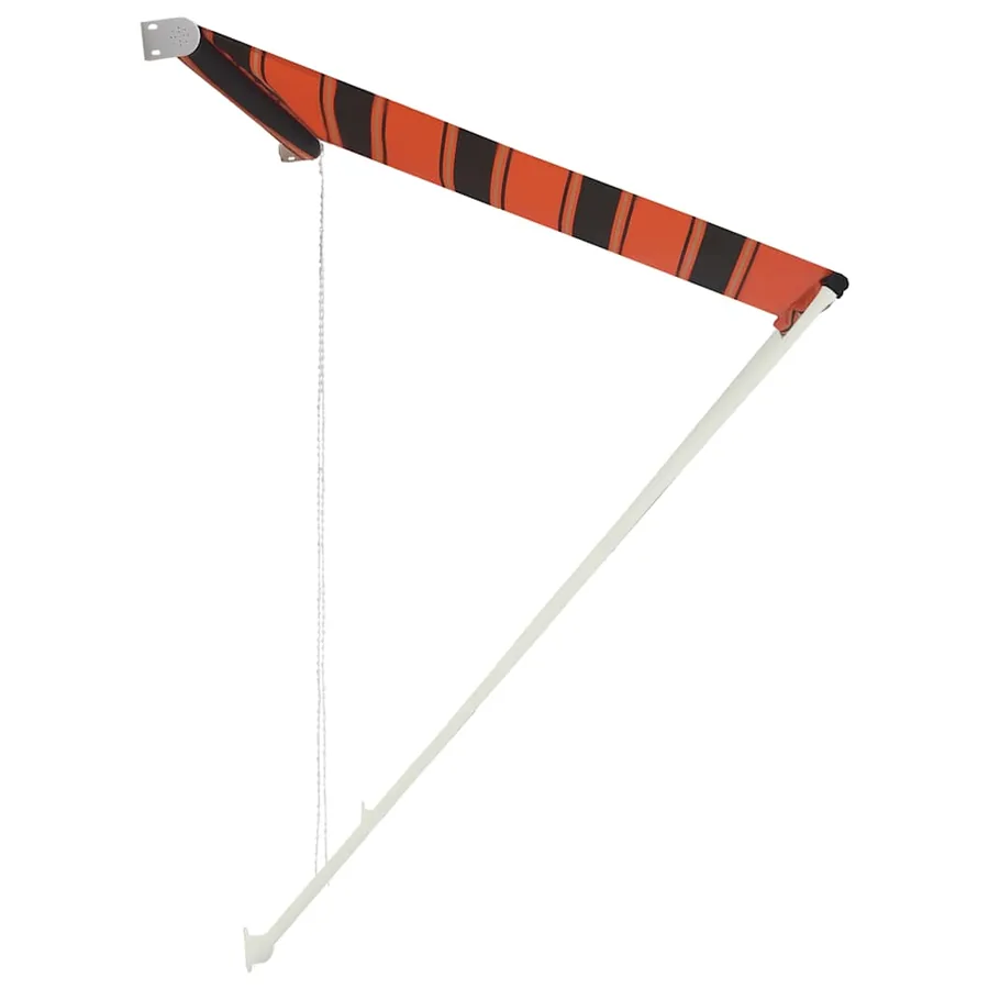 Auvent rétractable 150x150 cm Orange et marron - 3