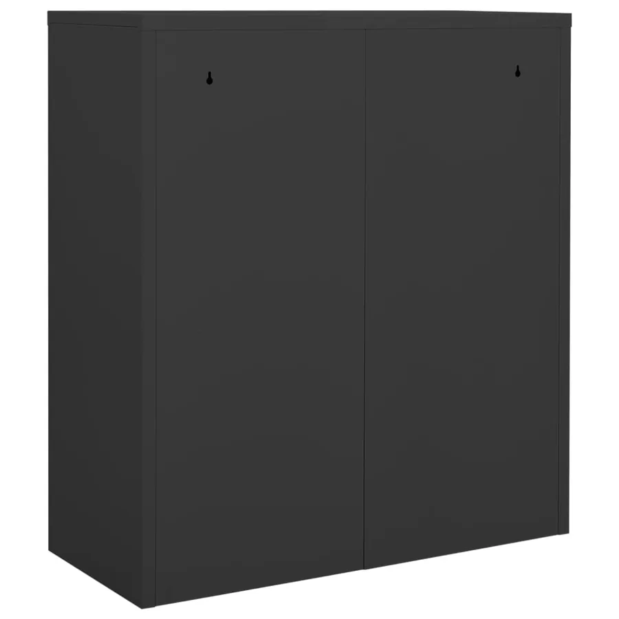 Armoire de bureau Anthracite 90x40x102 cm Acier - 5
