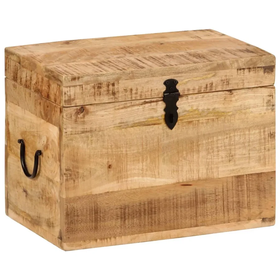 Boîte de rangement 39x28x31 cm Bois massif d'acacia - 10