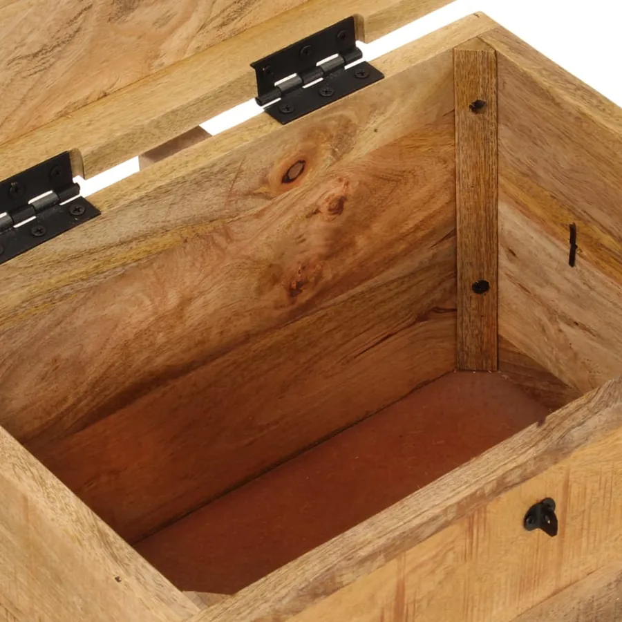 Boîte de rangement 39x28x31 cm Bois massif d'acacia - 8