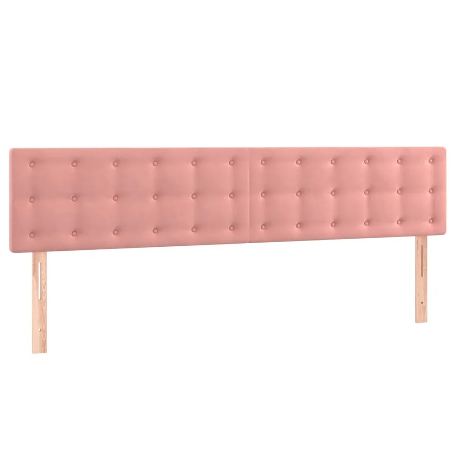 Têtes de lit Rose 160x5x78/88 cm Velours - 2