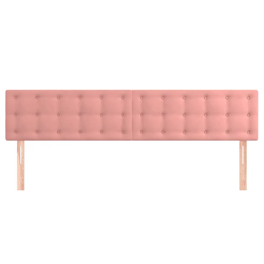 Têtes de lit Rose 160x5x78/88 cm Velours - 3