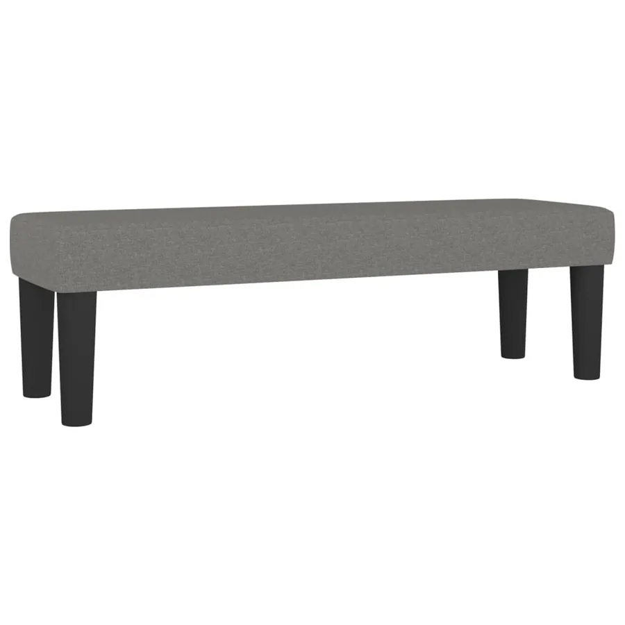 Banc Gris foncé 100x30x30 cm Tissu - 2