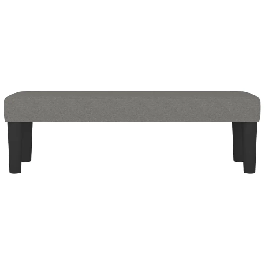 Banc Gris foncé 100x30x30 cm Tissu - 3