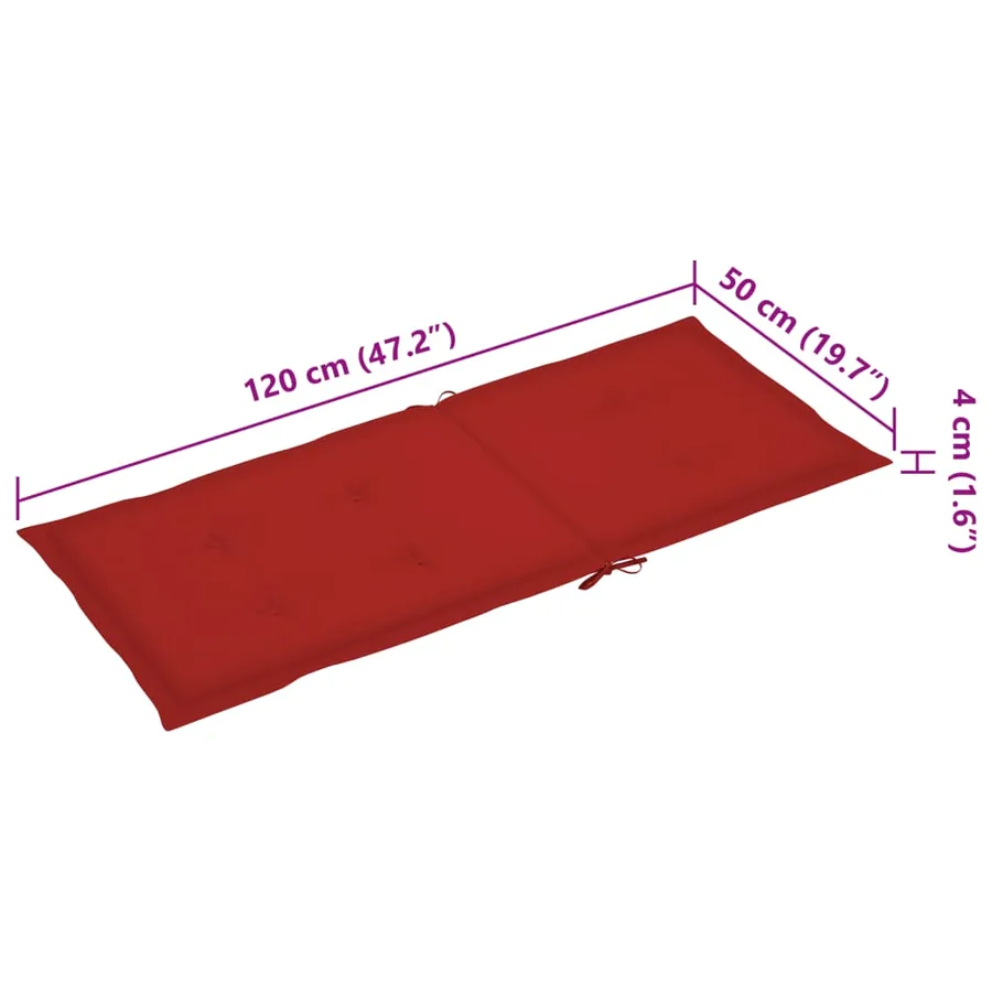 Chaise à bascule avec coussin Bambou - 9