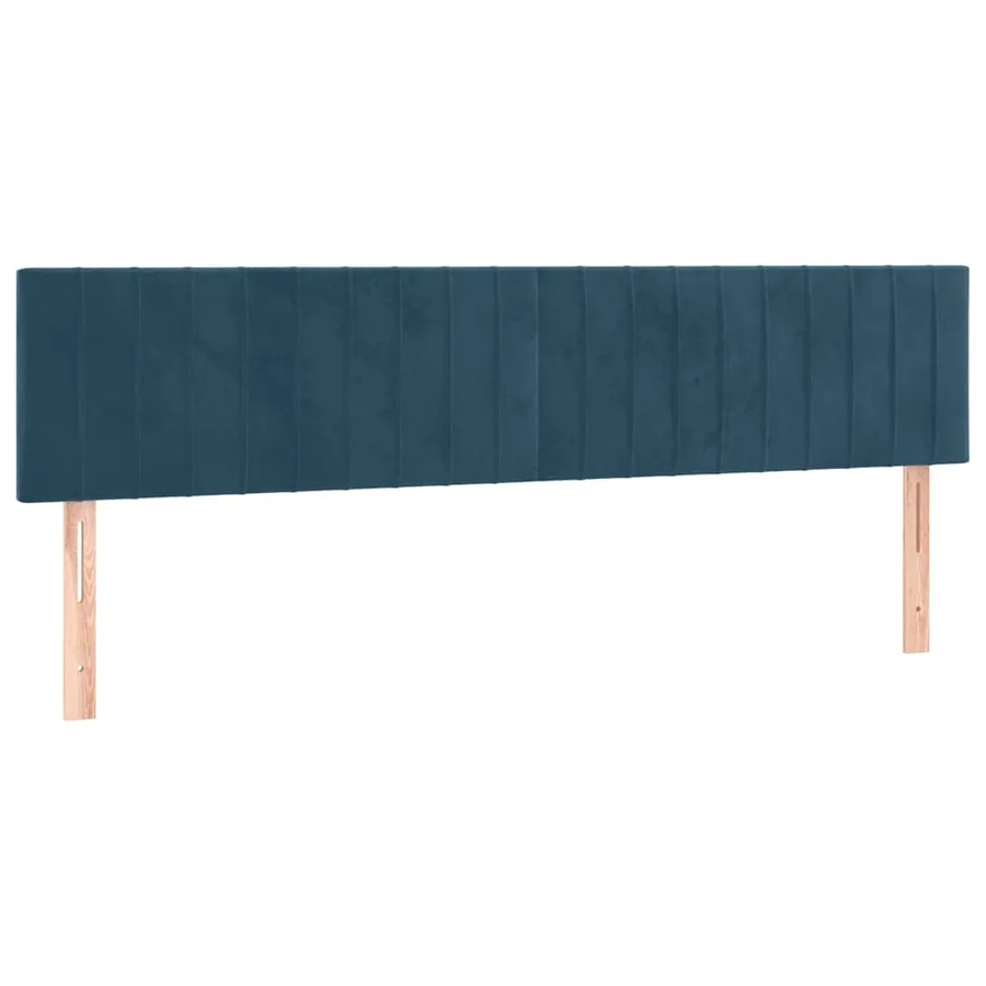 Têtes de lit Bleu foncé 180 x 5 x 78/88 cm Velours - 2