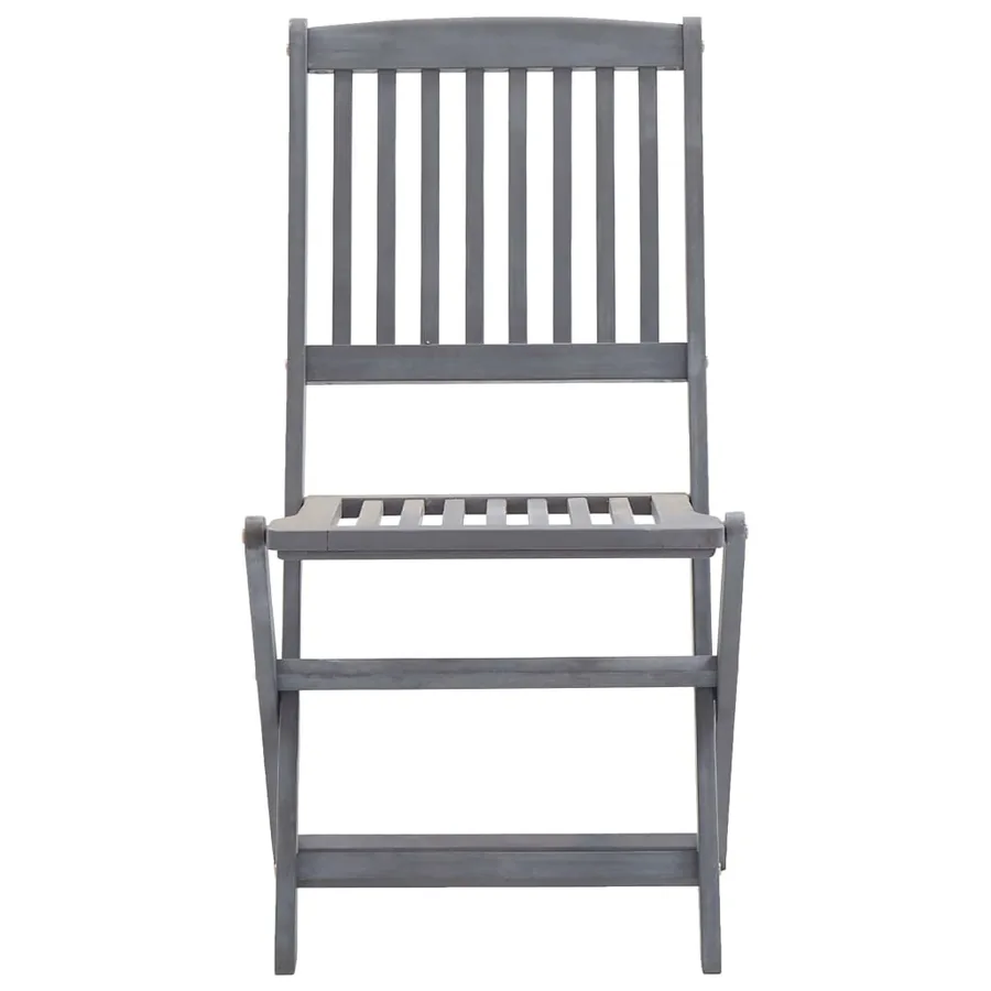 Chaises pliables d'extérieur lot de 4 et coussins Bois d'acacia - 6
