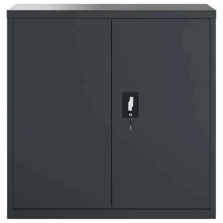 Classeur anthracite 90x40x90 cm acier - 3