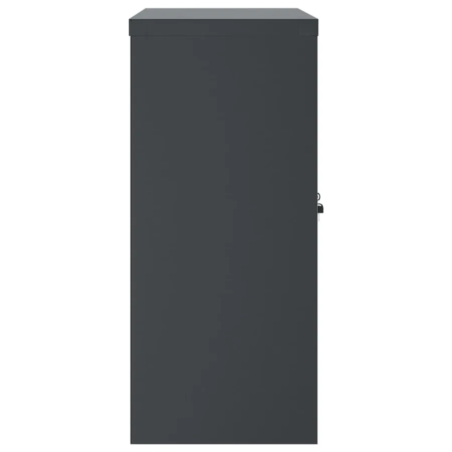 Classeur anthracite 90x40x90 cm acier - 5