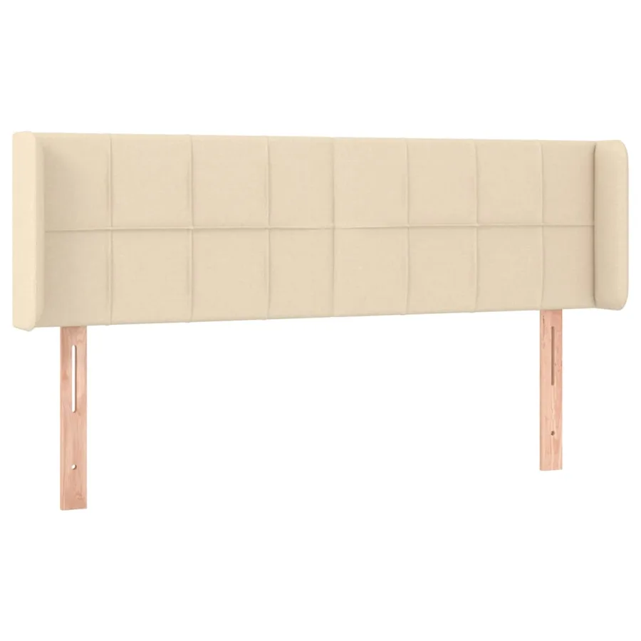 Tête de lit à LED Crème 147x16x78/88 cm Tissu - 3