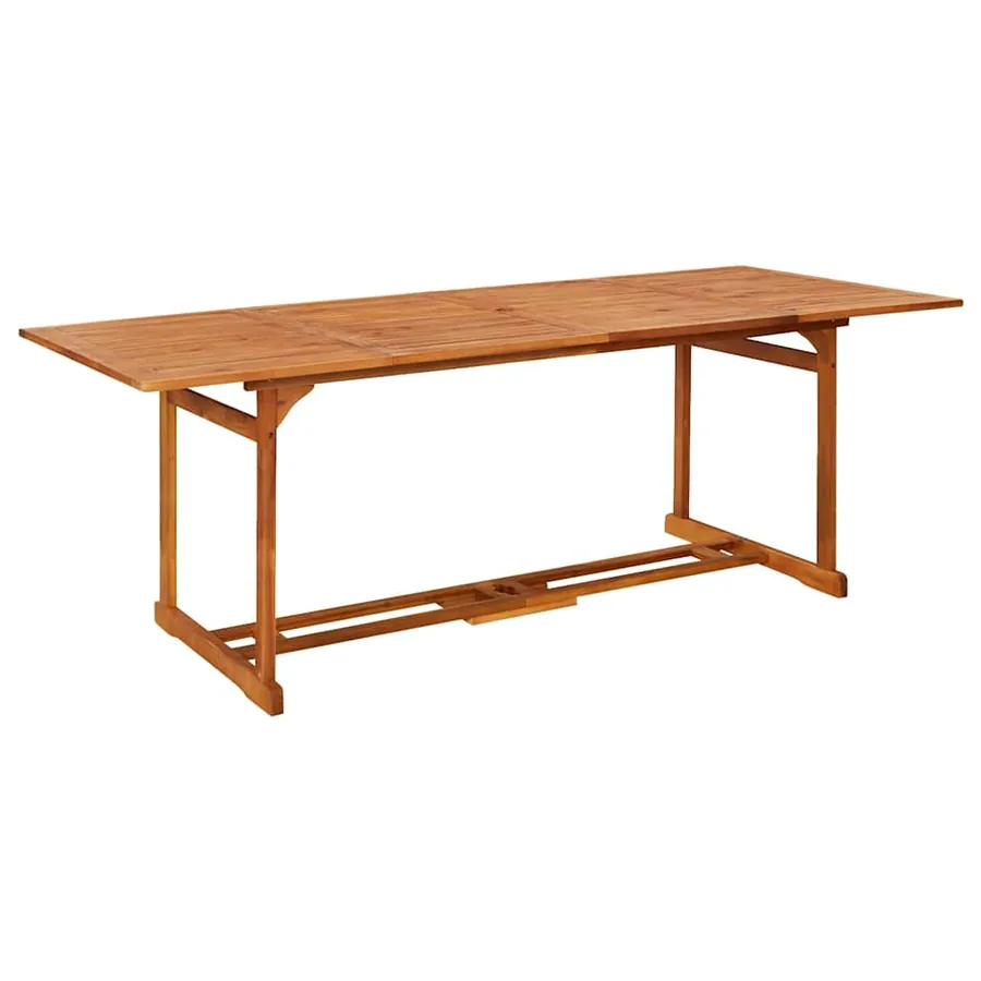 Ensemble à manger de jardin 11 pcs 220x90x75 cm bois d'acacia - 6