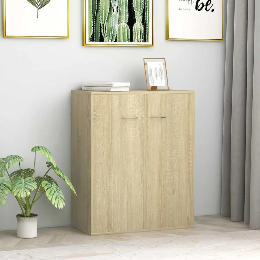 Buffet Chêne sonoma 60x30x75 cm Bois d'ingénierie