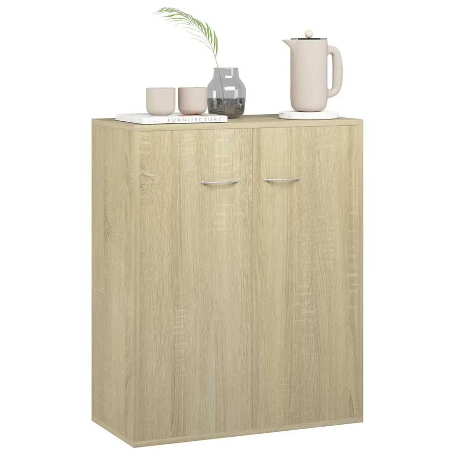 Buffet Chêne sonoma 60x30x75 cm Bois d'ingénierie - 4
