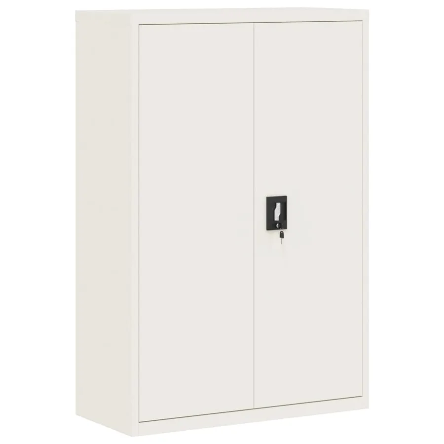 Classeur blanc 90x40x140 cm acier - 2