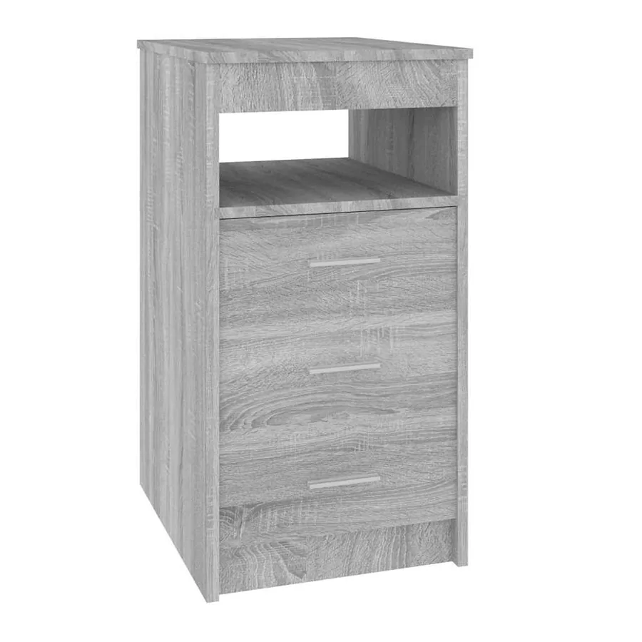 Armoire à tiroirs Sonoma gris 40x50x76 cm Bois d'ingénierie - 2