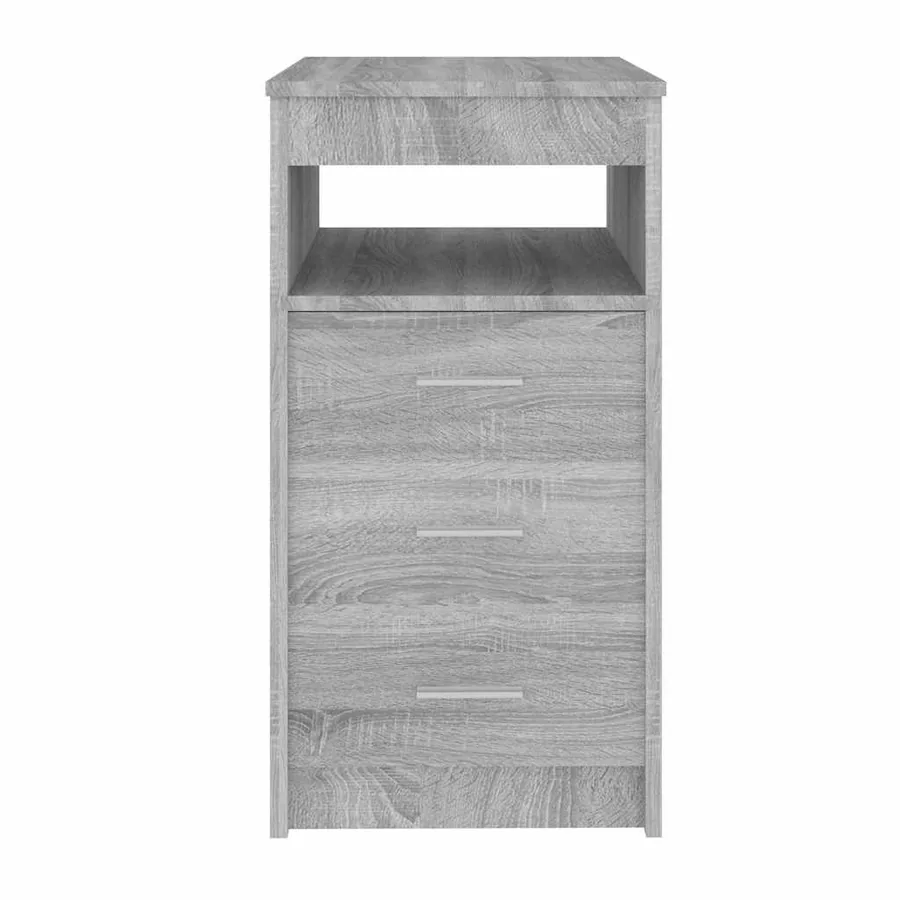 Armoire à tiroirs Sonoma gris 40x50x76 cm Bois d'ingénierie - 5