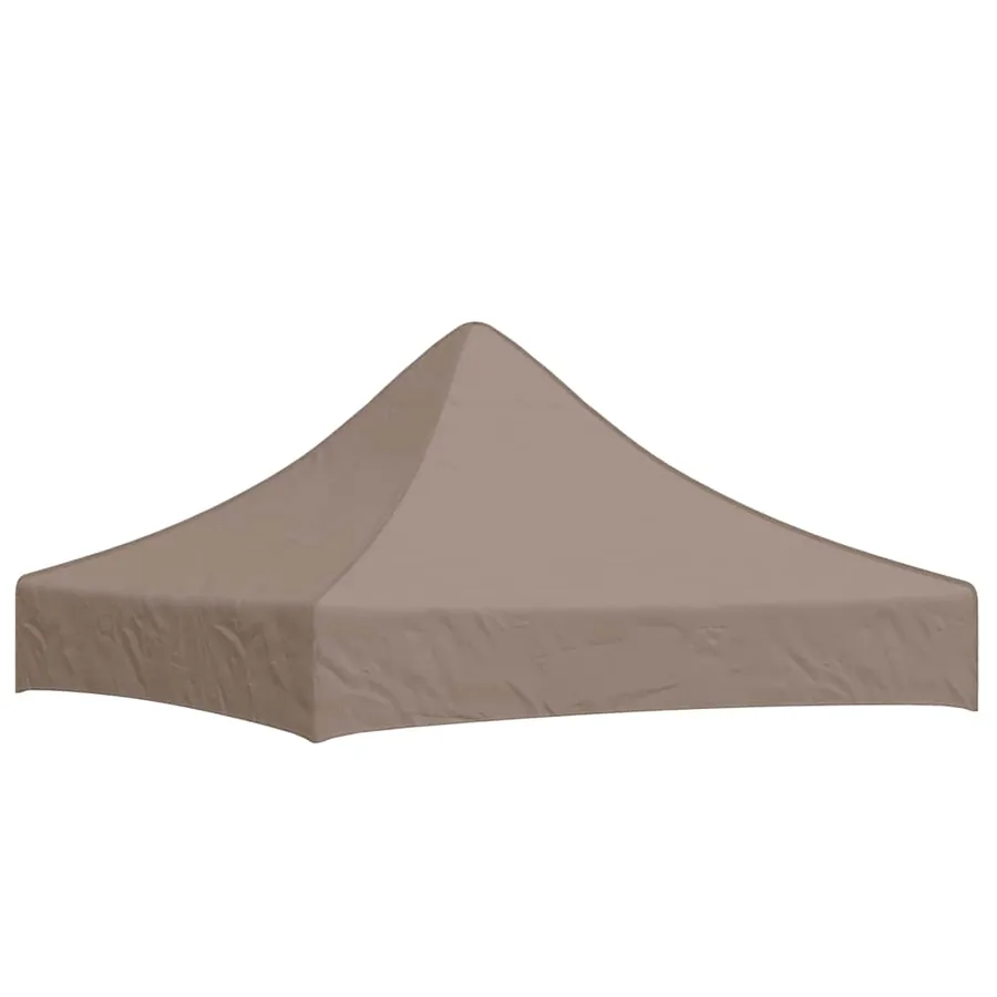 Toit de tente de réception 2x2 m Taupe 270 g/m² - 2