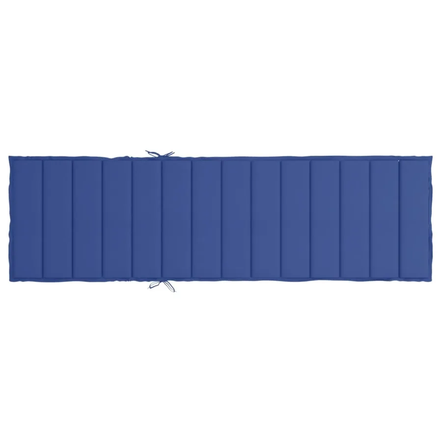 Coussin de chaise longue bleu royal 200x70x3 cm tissu oxford - 5