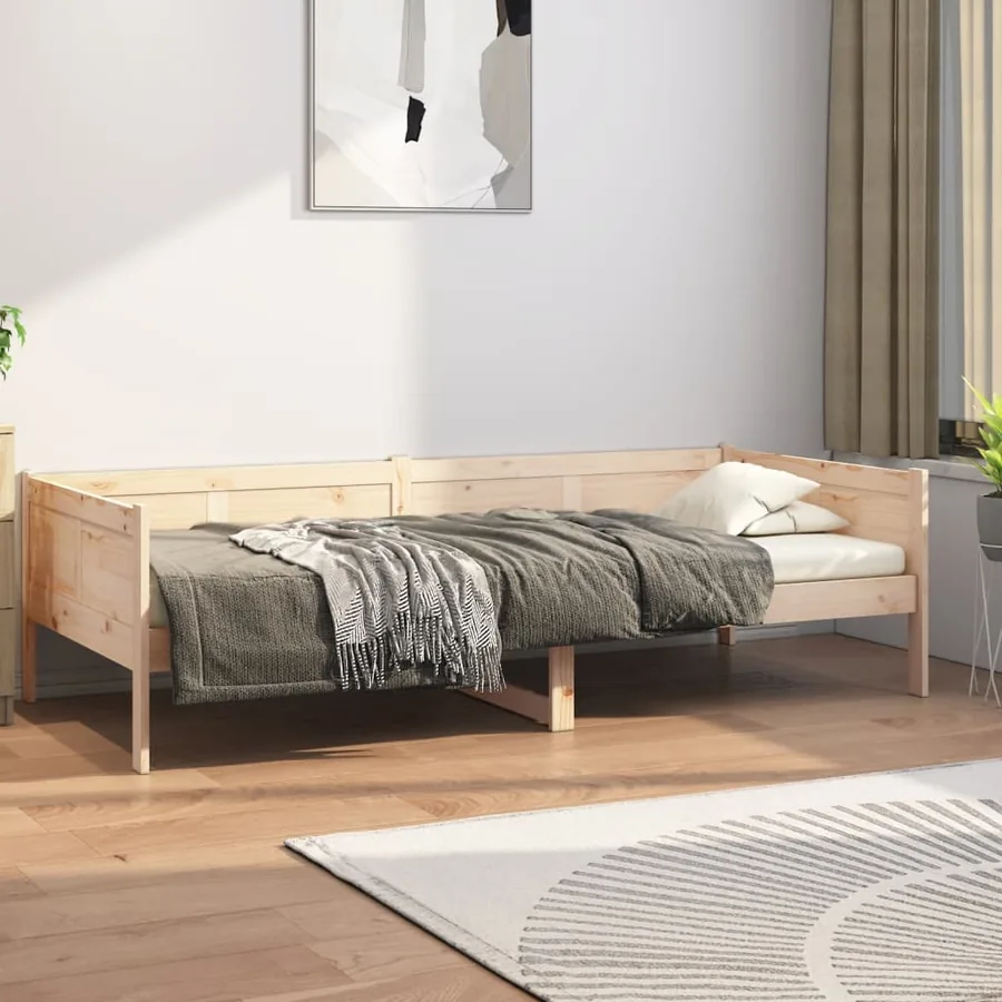 Lit de jour sans matelas bois de pin massif 80x200 cm
