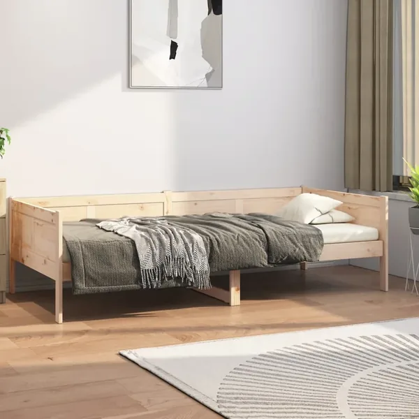 Lit de jour sans matelas bois de pin massif 80x200 cm