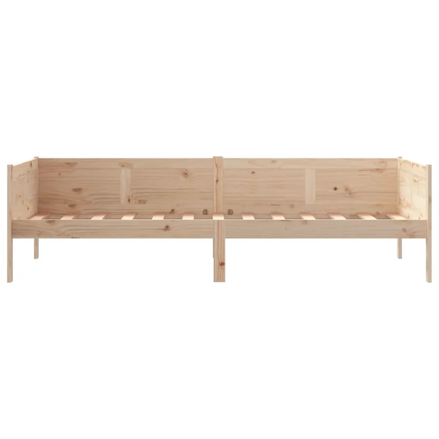 Lit de jour sans matelas bois de pin massif 80x200 cm - 5